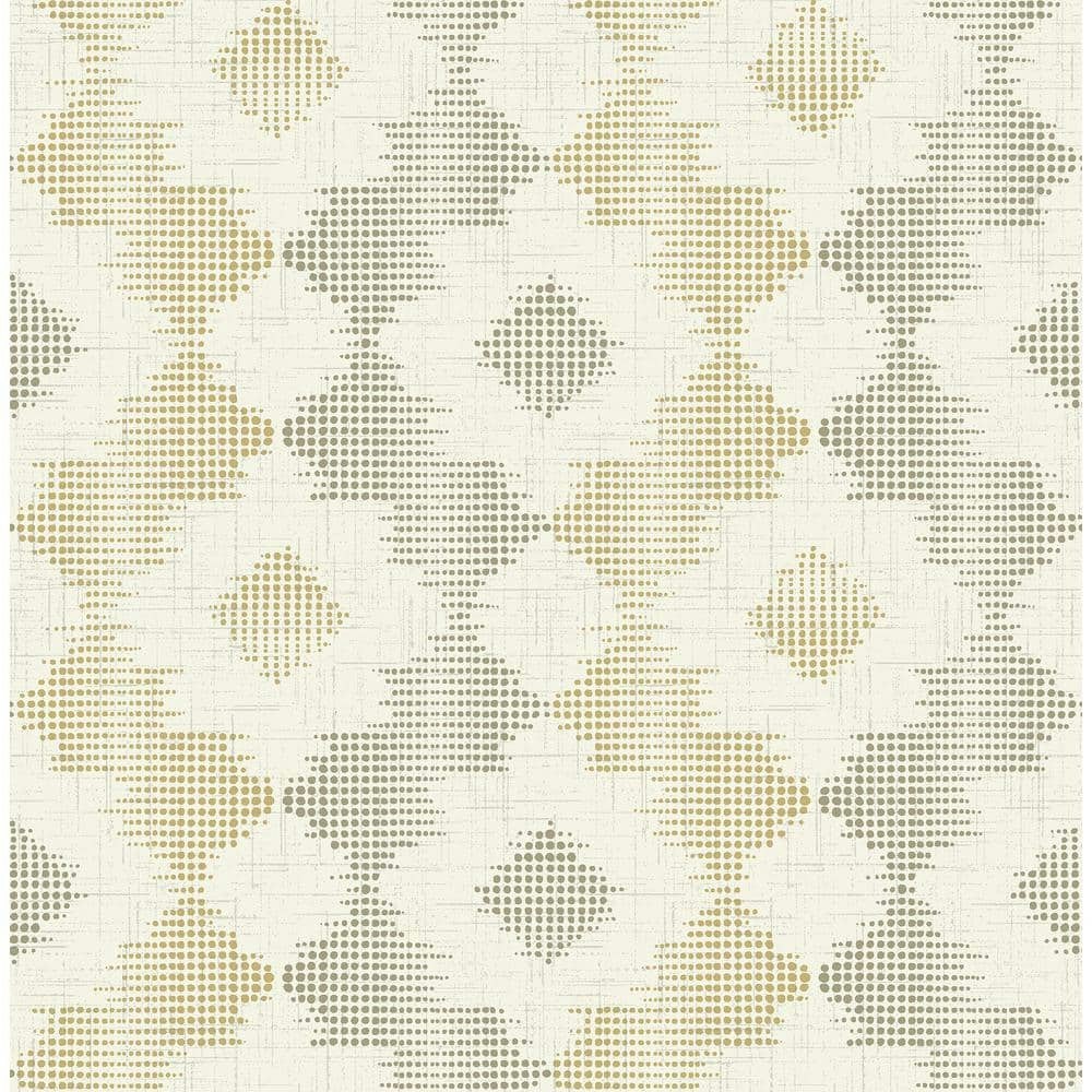 Babylon Mustard Abstract Floral Strippable Wallpaper Roll: $104.98 Babylon Mustard Abstract Floral Strippable Wallpaper Roll: $104.98