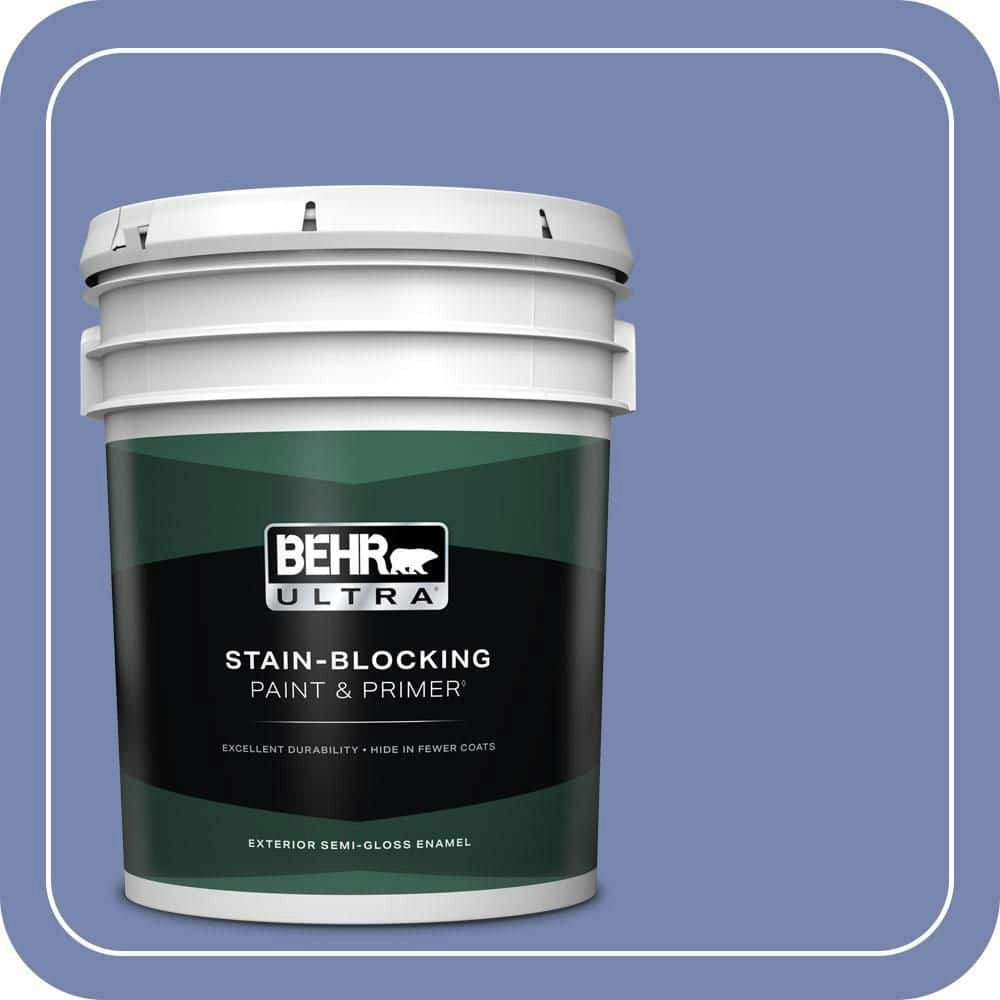Behr Premium Plus 5-Gallon Corsican Purple Semi-Gloss Exterior Paint and Primer: $293