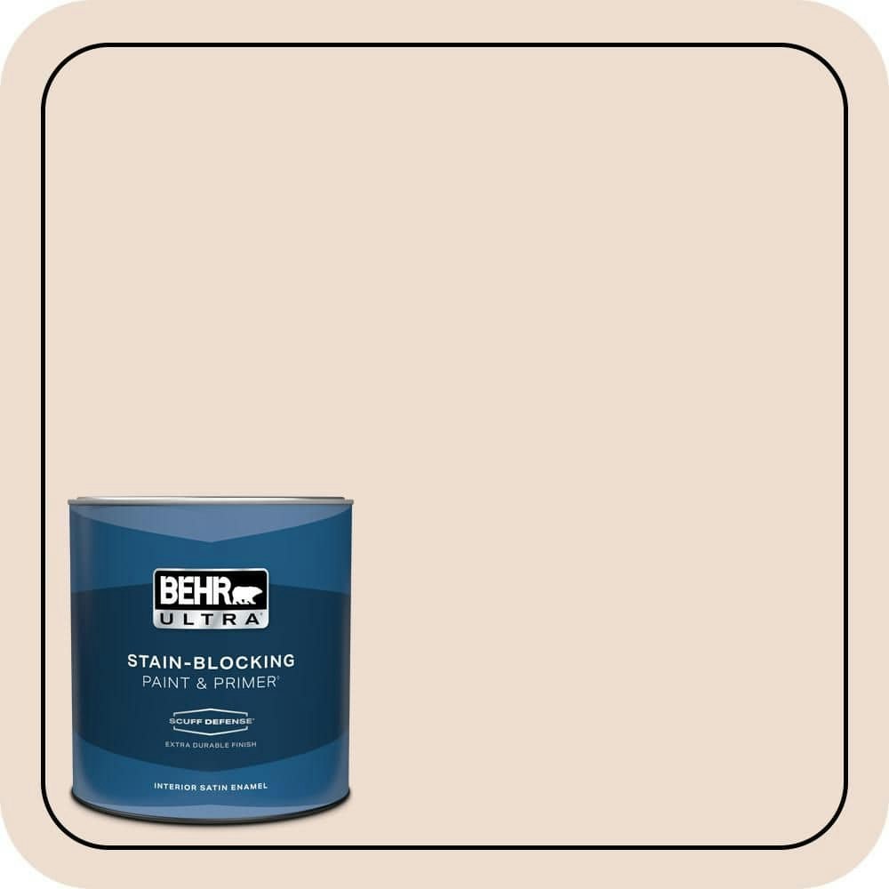 Behr Premium Plus 1-Quart Palatial Satin Interior Paint and Primer: $23.98 Behr Premium Plus 1-Quart Palatial Satin Interior Paint and Primer: $23.98