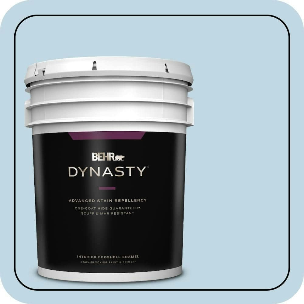 Behr 5-Gallon Distant Shore Eggshell Interior Paint and Primer: $303 Behr 5-Gallon Distant Shore Eggshell Interior Paint and Primer: $303
