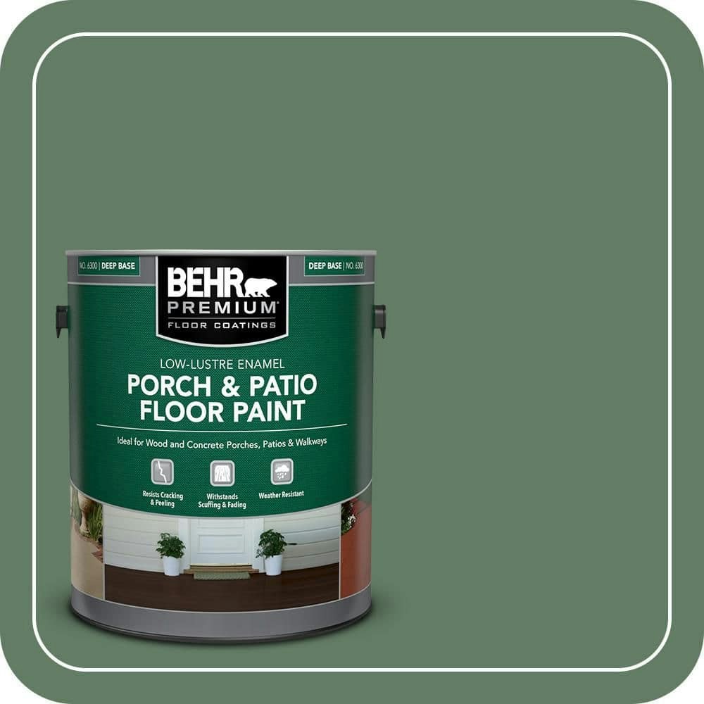 Behr Greener Pastures Low-Lustre Porch and Patio Floor Paint 1-Gallon: $39.98 Behr Greener Pastures Low-Lustre Porch and Patio Floor Paint 1-Gallon: $39.98