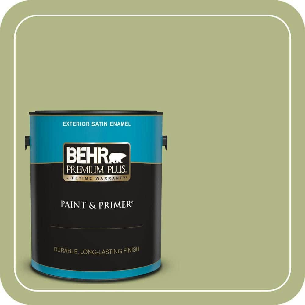 Behr Lima Green Satin Exterior Paint & Primer 1-Gallon Can: $49.98 Behr Lima Green Satin Exterior Paint & Primer 1-Gallon Can: $49.98