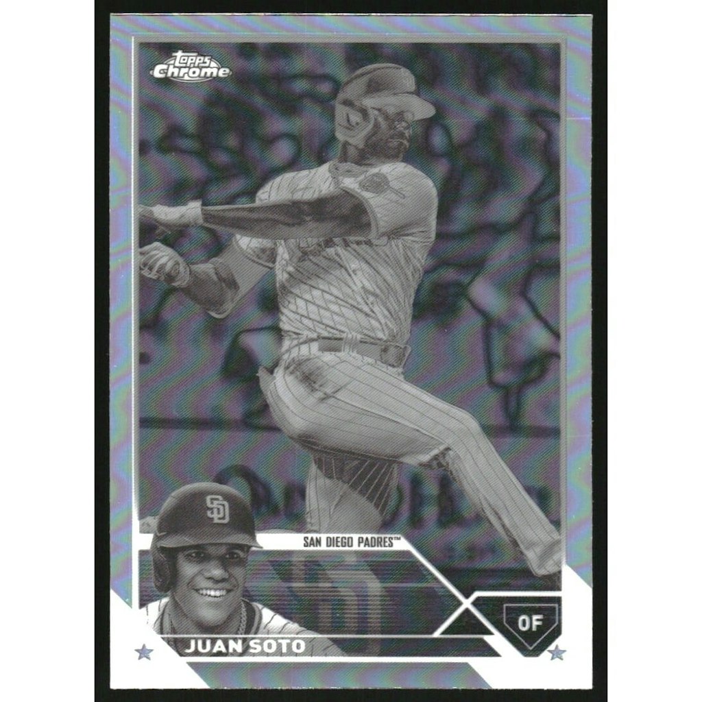 2023 Topps Chrome Juan Soto Negative Refractor #100: $12 2023 Topps Chrome Juan Soto Negative Refractor #100: $12