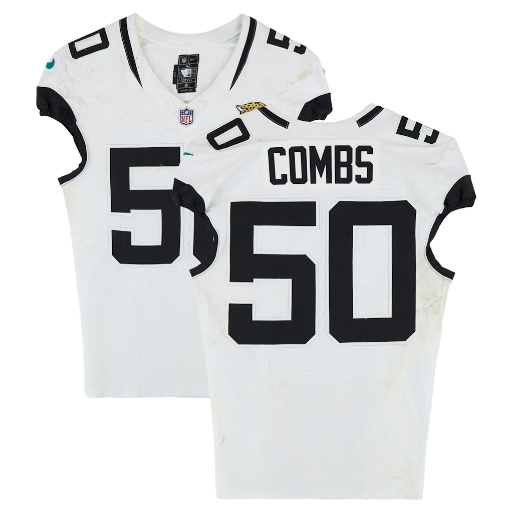 Branson Combs Jacksonville Jaguars Game-Used Nike Jersey: $599.99 Branson Combs Jacksonville Jaguars Game-Used Nike Jersey: $599.99