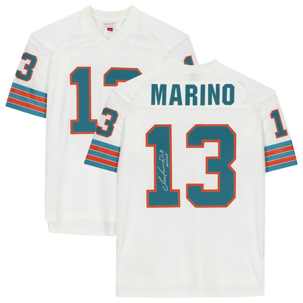 Dan Marino Miami Dolphins Autographed Mitchell & Ness Legacy Jersey: $699.99 Dan Marino Miami Dolphins Autographed Mitchell & Ness Legacy Jersey: $699.99
