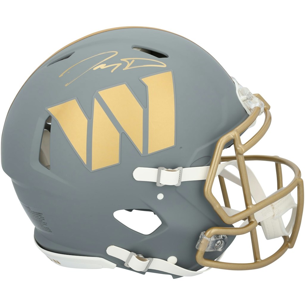 Jayden Daniels Washington Commanders Autographed Riddell 2024 Slate Speed Authentic Helmet: $949.99 Jayden Daniels Washington Commanders Autographed Riddell 2024 Slate Speed Authentic Helmet: $949.99