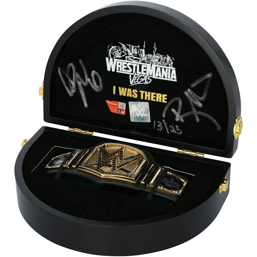 Bella Twins Autographed WrestleMania 42 Poker Table Mini Title 25-Piece Limited Edition: $399.99 Bella Twins Autographed WrestleMania 42 Poker Table Mini Title 25-Piece Limited Edition: $399.99