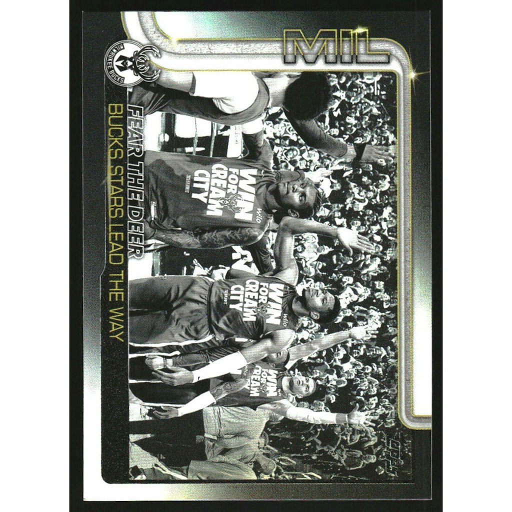 2025-26 Topps Blackout #281 Fear the Deer Trading Card: $10.80