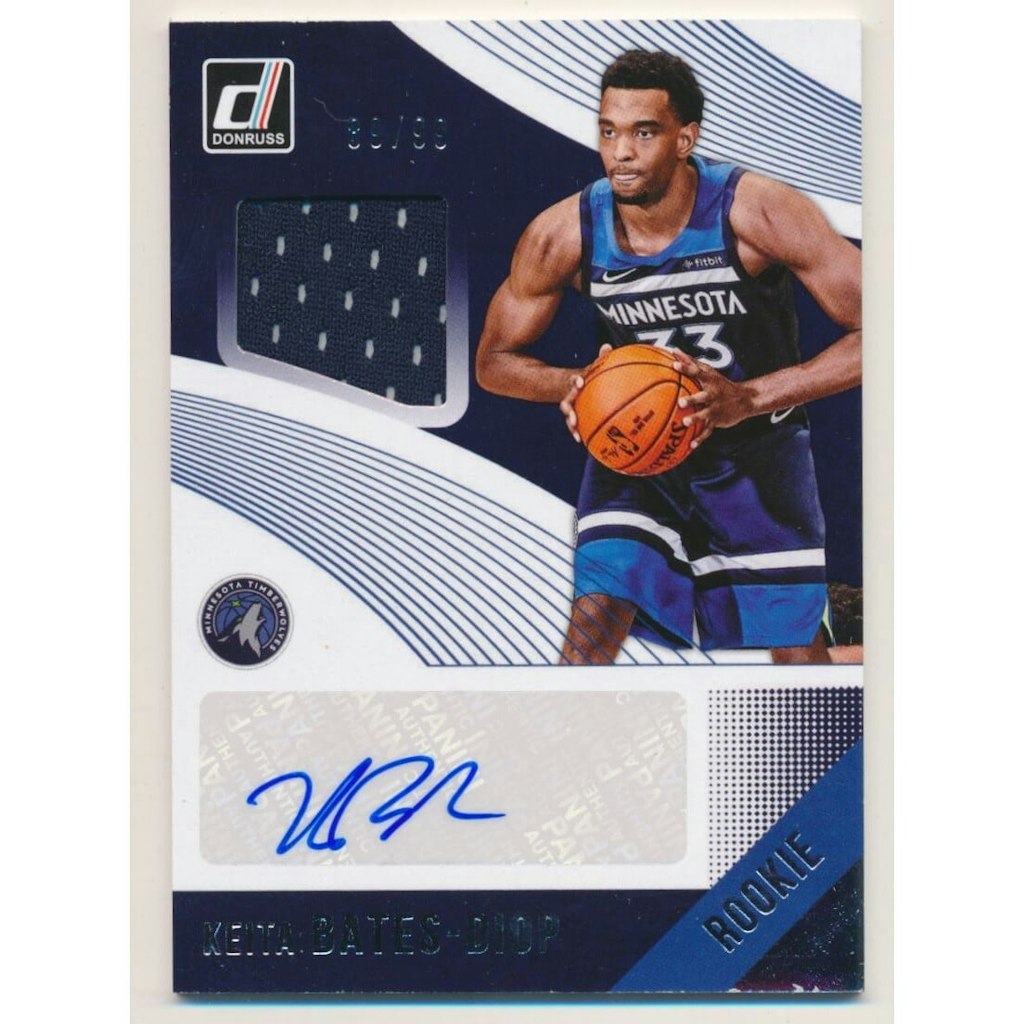 2018-19 Donruss Keita Bates-Diop Rookie Materials Signatures Card: $12 2018-19 Donruss Keita Bates-Diop Rookie Materials Signatures Card: $12