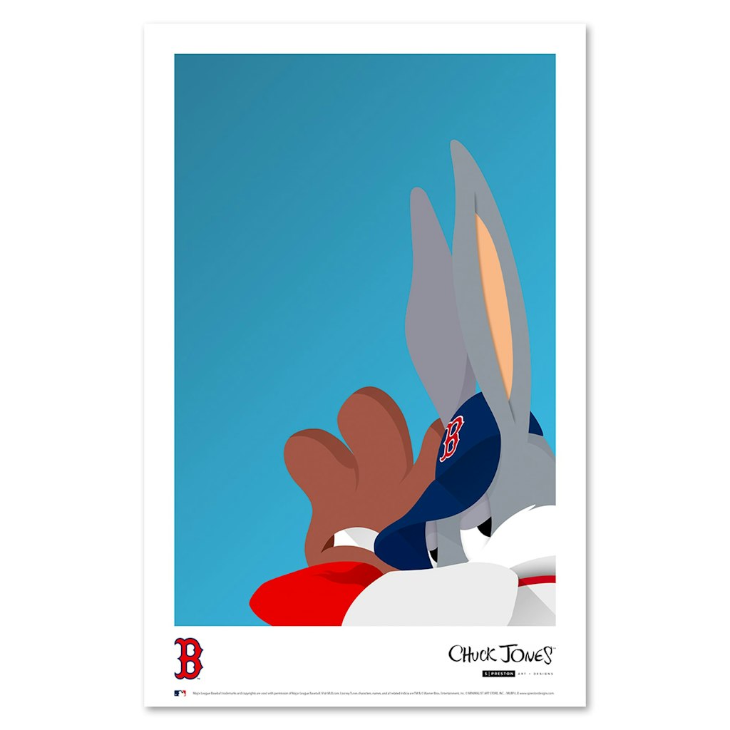 Bugs Bunny Boston Red Sox 11'' x 17'' Art Poster: $34.99 Bugs Bunny Boston Red Sox 11'' x 17'' Art Poster: $34.99