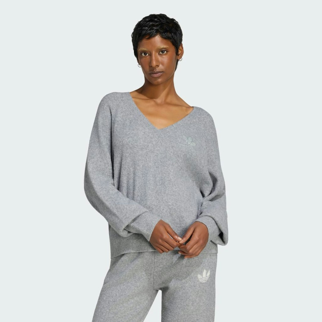 Essentials Knit V-Neck Sweatshirt: $60 Essentials Knit V-Neck Sweatshirt: $60