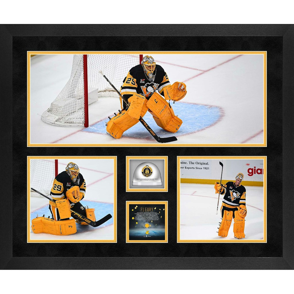 Marc-Andre Fleury Pittsburgh Penguins 20" x 24" Framed 3-Photograph Collage: $149.99 Marc-Andre Fleury Pittsburgh Penguins 20" x 24" Framed 3-Photograph Collage: $149.99