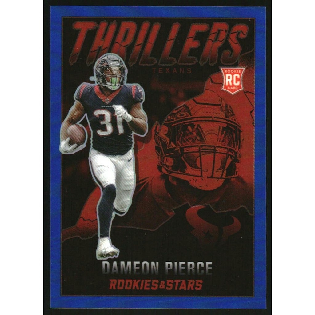 2022 Rookies and Stars Thrillers Blue Dameon Pierce #30 Trading Card: $13.50