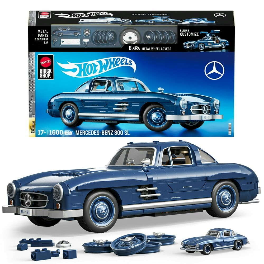 Mattel Hot Wheels Mercedes-Benz 300 SL 1,600-Piece Building Kit: $108.99 Mattel Hot Wheels Mercedes-Benz 300 SL 1,600-Piece Building Kit: $108.99