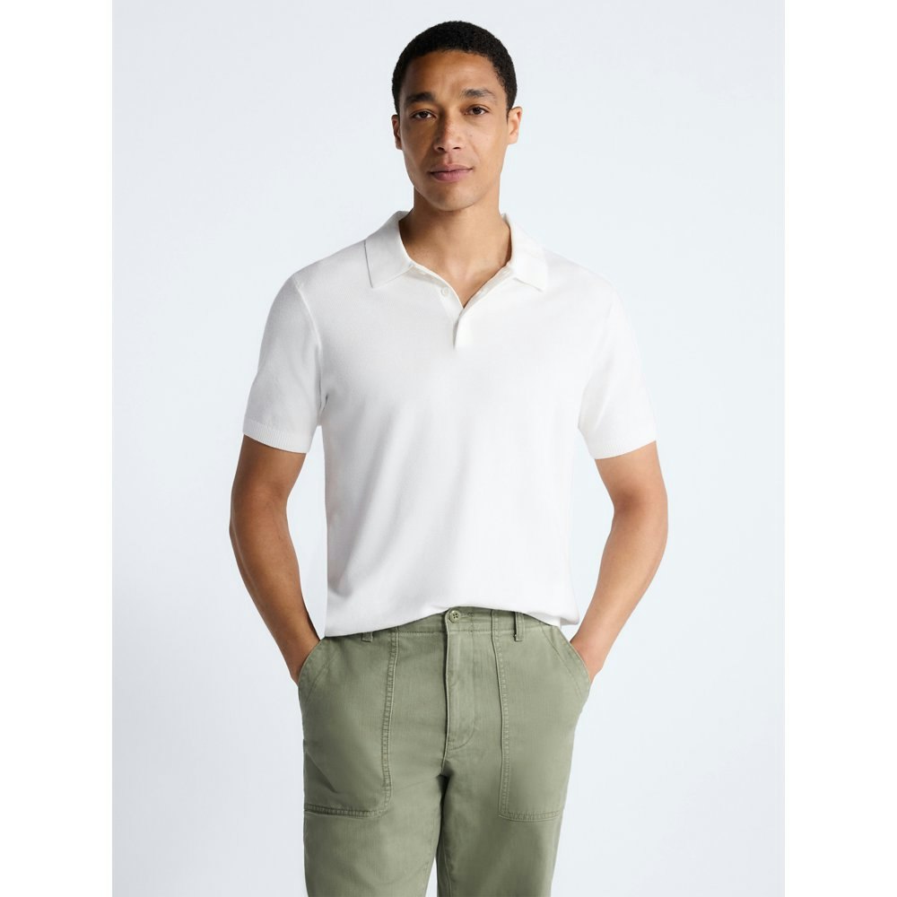 Free Assembly Men's Textured Short Sleeve Polo Sweater: $6.80 Free Assembly Men's Textured Short Sleeve Polo Sweater: $6.80