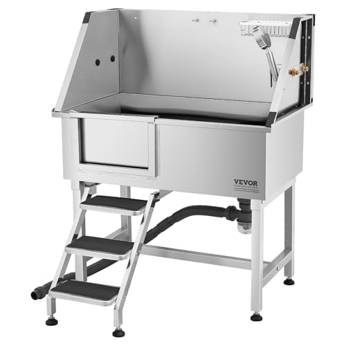 Vevor 38-Inch Stainless Steel Pet Grooming Tub: $431.91 Vevor 38-Inch Stainless Steel Pet Grooming Tub: $431.91