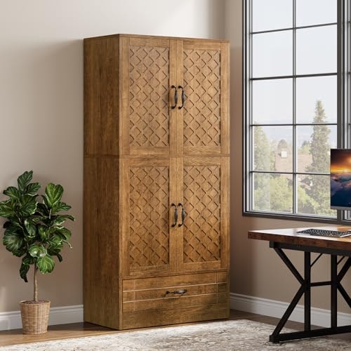 Tribesigns 70-Inch Farmhouse Bookshelf with Storage Cabinet: $188.98 Tribesigns 70-Inch Farmhouse Bookshelf with Storage Cabinet: $188.98