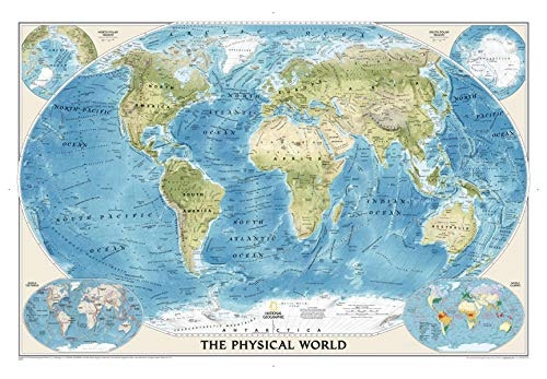 National Geographic World Physical Wall Map: $30.12 National Geographic World Physical Wall Map: $30.12