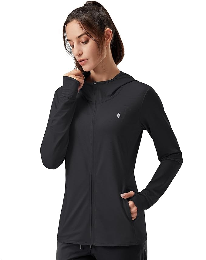 Soothfeel Women's UPF 50+ Sun Protection Hoodie Jacket: $13.49