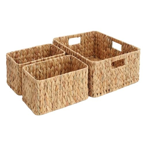 JS Home Wicker Storage Basket 3-Pack: $32.39