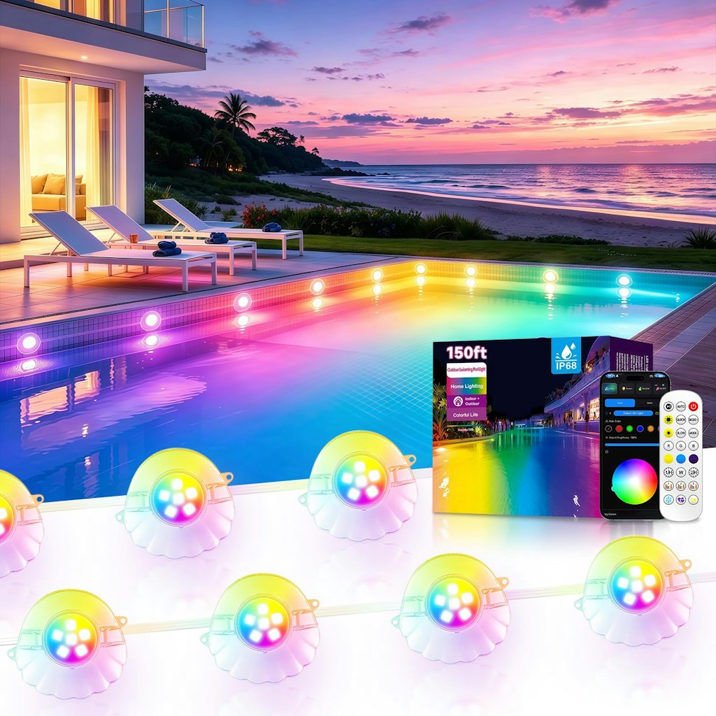 150-Foot RGB LED Pool Light Strip: $36 150-Foot RGB LED Pool Light Strip: $36