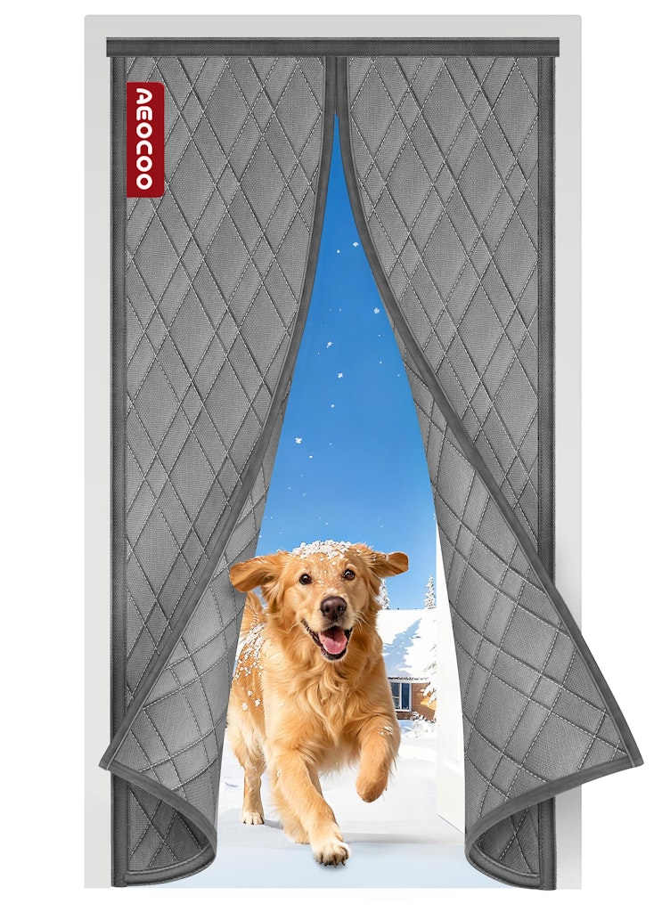 36" x 80" Insulated Magnetic Door Curtain: $14