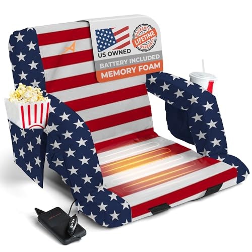 Aceletiqs Heated Stadium Seat with Back Support: $79.99 Aceletiqs Heated Stadium Seat with Back Support: $79.99