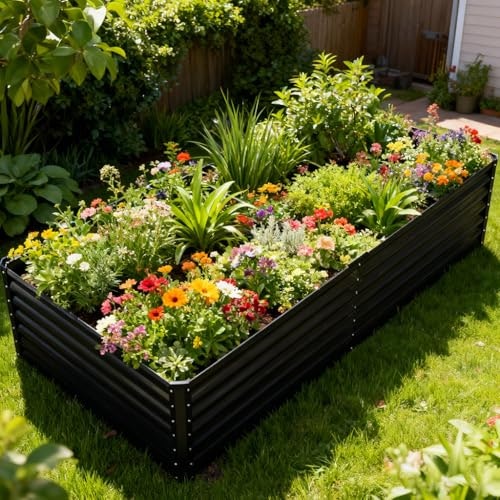 Comhoma 6x3x2-Foot Galvanized Metal Raised Garden Bed: $47.39 Comhoma 6x3x2-Foot Galvanized Metal Raised Garden Bed: $47.39