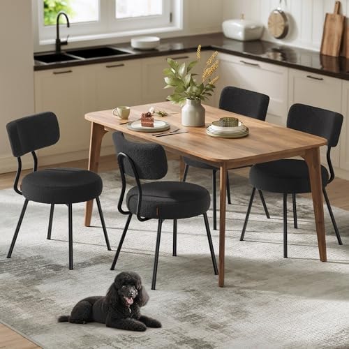 Vasagle Boucle Dining Chairs 4-Pack: $158.99 Vasagle Boucle Dining Chairs 4-Pack: $158.99