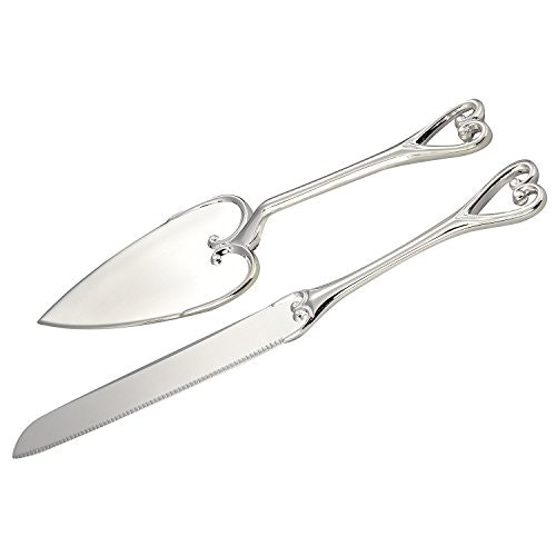Elegance Heart Handle Cake Knife and Server Set: $30.63 Elegance Heart Handle Cake Knife and Server Set: $30.63