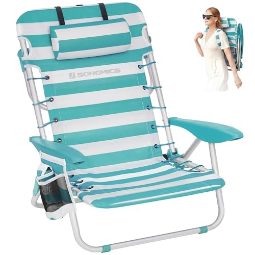 Songmics Portable Backpack Beach Chair: $44.98 Songmics Portable Backpack Beach Chair: $44.98