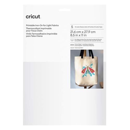 Cricut Heat Transfer Paper for Light T-Shirts 5-Sheet Pack: $4.99 Cricut Heat Transfer Paper for Light T-Shirts 5-Sheet Pack: $4.99
