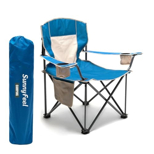 Sunnyfeel Oversized 500-lb. Capacity Folding Camping Chair: $34.79 Sunnyfeel Oversized 500-lb. Capacity Folding Camping Chair: $34.79
