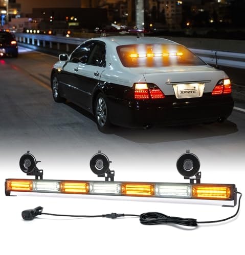 Xprite 31-inch COB LED Traffic Advisor Strobe Light Bar: $44.99