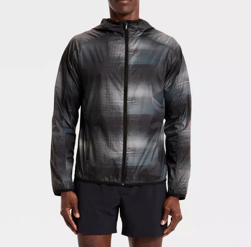 All In Motion Men's Printed Run Jacket: $15