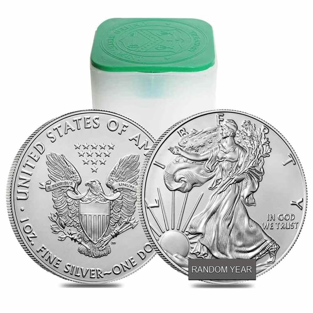 1-oz. Silver American Eagle $1 Coin Roll of 20: $1,380