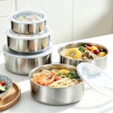 5-Piece Stainless Steel Food Storage Container Set for $3.80 + free shipping w/ $25