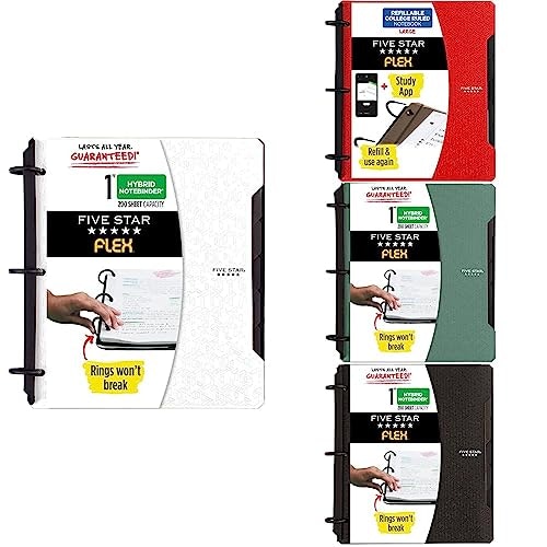 Five Star Flex Hybrid NoteBinder 1-Inch 4-Pack: $36.96 Five Star Flex Hybrid NoteBinder 1-Inch 4-Pack: $36.96
