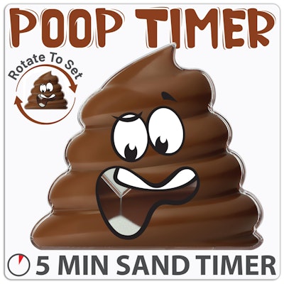 Funwares 5-Minute Poop Timer for $10 + free shipping w/ Prime