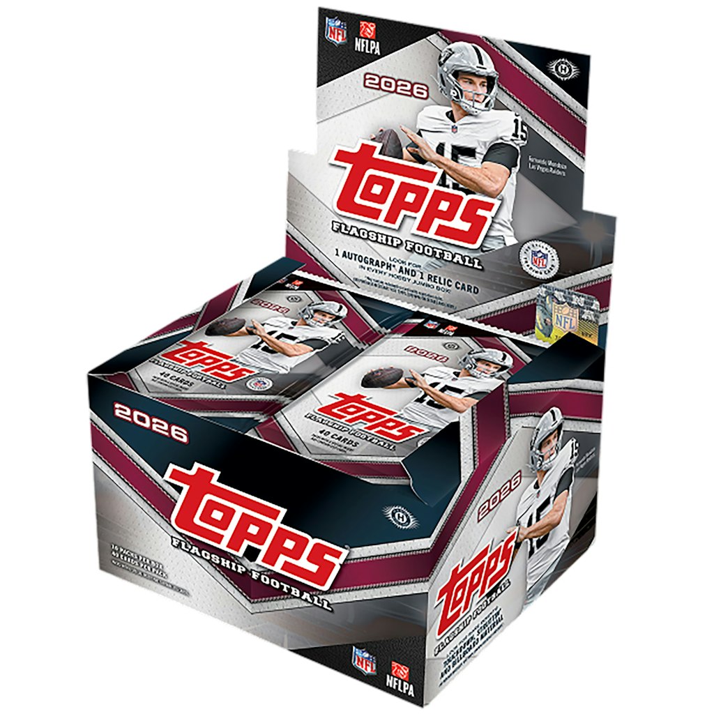 2026 Topps Flagship Football Factory Sealed Hobby Jumbo Box: $280 App-Only 2026 Topps Flagship Football Factory Sealed Hobby Jumbo Box: $280 App-Only