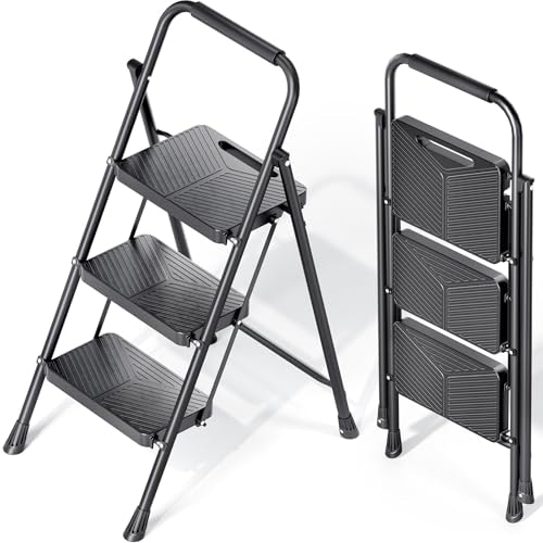 Kingrack 3-Step Folding Ladder: $35.99 Kingrack 3-Step Folding Ladder: $35.99