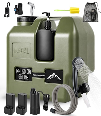 Portable Camping Shower w/ 5.5-Gallon Water Jug for $56 + free shipping
