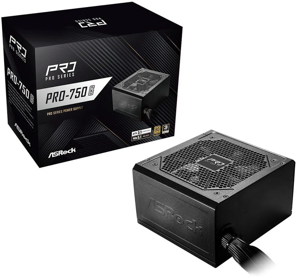 ASRock PRO Series PRO-750G 750W 80 PLUS GOLD Power Supply: $55