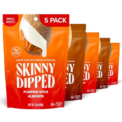 SkinnyDipped Maple Kiss and Pumpkin Spice Almonds Variety Pack 5-Pack: $28.11 SkinnyDipped Maple Kiss and Pumpkin Spice Almonds Variety Pack 5-Pack: $28.11