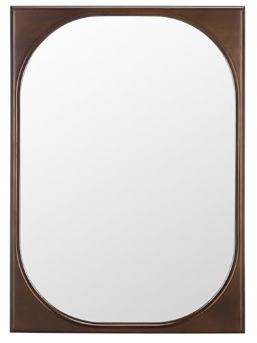 Safavieh Zola Brown Wood Wall Mirror: $110.24