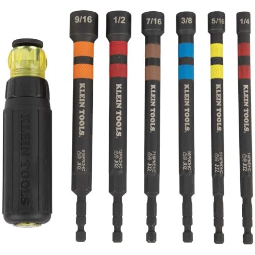 Klein Tools Ratcheting Impact Rated Hollow Power Nut Driver Set: $32.98