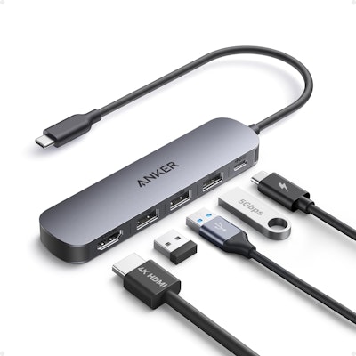 Anker USB-C 5-in-1 Hub w/ 4K HDMI Multiport Adapter for $13 + free shipping w/ Prime