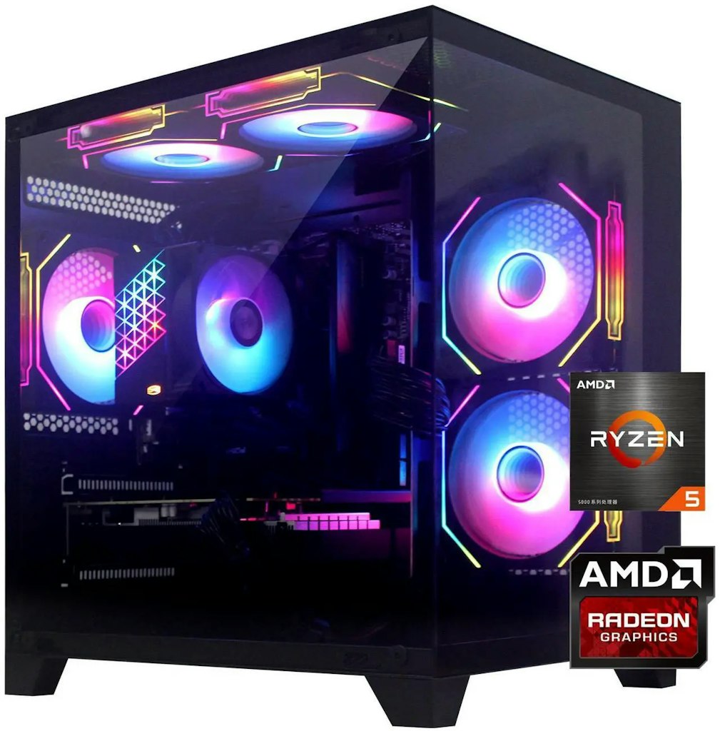 YLZKIX Ryzen 5 5600 Radeon RX 5700XT Gaming Desktop: $800
