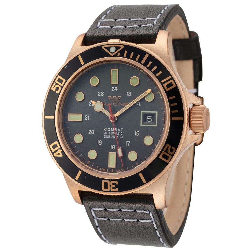 Glycine Combat Sub Bronze Automatic Watch Deals at Ashford: $379