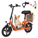 Bodywel T3 48V Folding Electric Scooter w/ Seat for $214 + free shipping